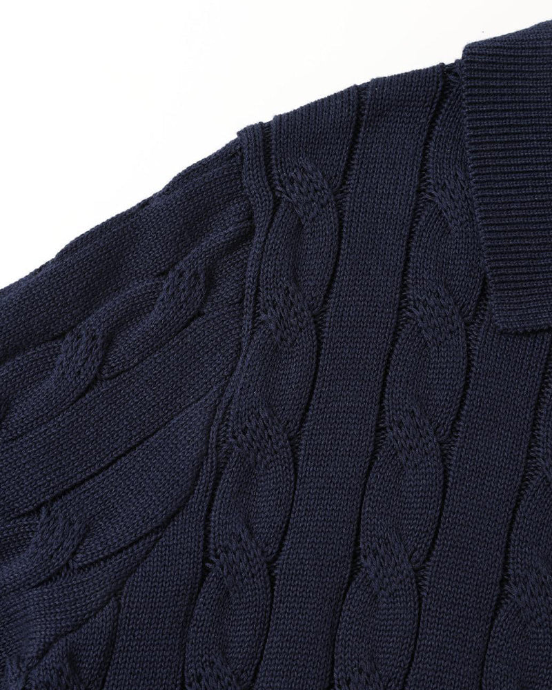 FLORENCE Cable Knit Polo