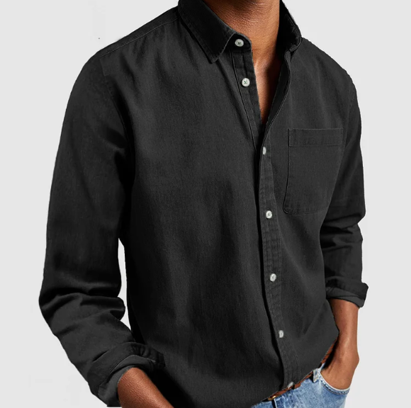 LUGANO Cotton Denim Blend Shirt