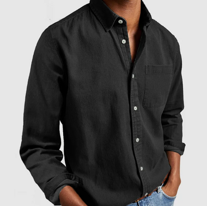 LUGANO Cotton Denim Blend Shirt
